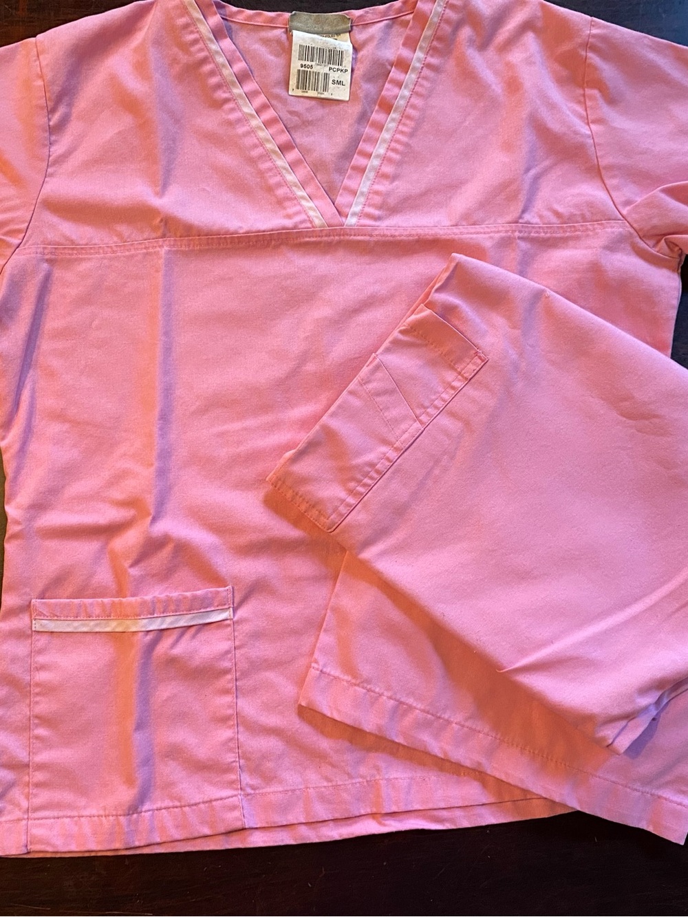 Women's Pink Urbane Scrub Set, size Top Small and Pants Medium